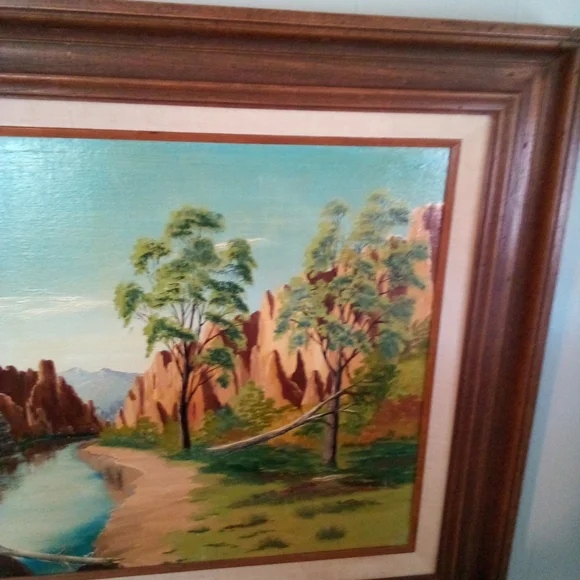 Vintage oil on canvas painting